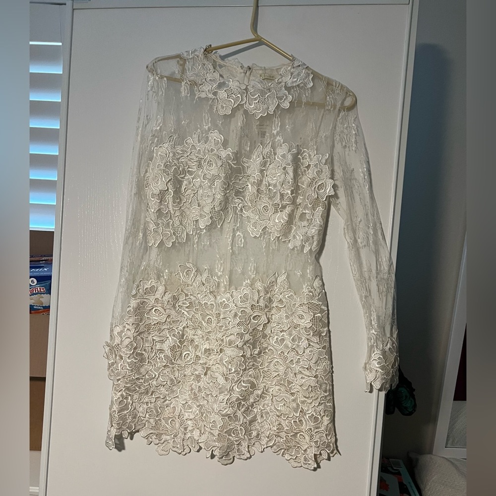 White lace dress